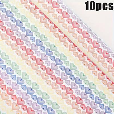 10 Stück, Regenbogen Liebe Party Dekoration Wickel, Wellpappe Regenbogen Serie Basteln Geschenkpapier, Geschenkpapier, Seidenpapier, Bouquet Zubehör