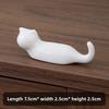 Japanese Ceramic Cute Lucky Cat Chopstick Rest Brush Holder Figurine Creative Home Kitchen Table Decor Office Desk Accessory