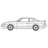 Fujimi Model 1/24 Naniwa Tomoare Series No.1 Silvia Qs (S13) Gus-spec Plastic Model Kit, Pre-colored
