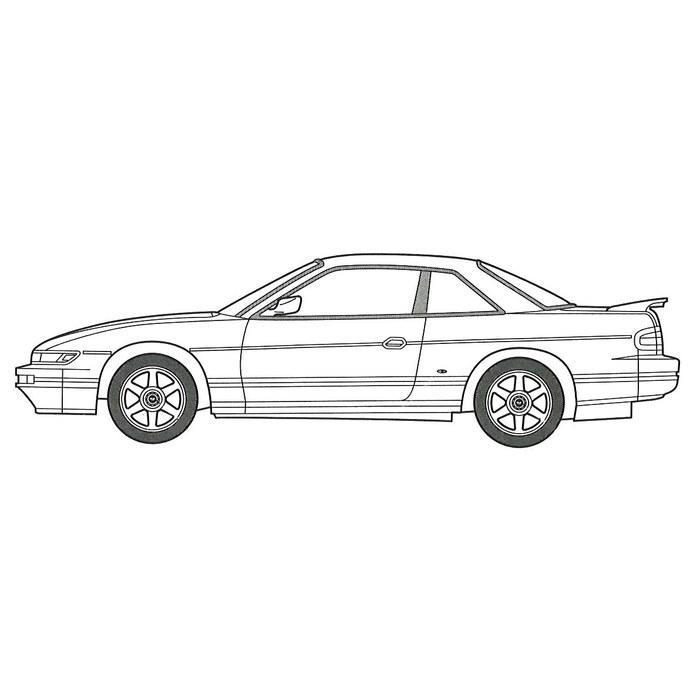 Fujimi Model 1/24 Naniwa Tomoare Series No.1 Silvia Qs (S13) Gus-spec Plastic Model Kit, Pre-colored