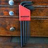 Made In USA, BONDHUS Hex Ball Point L-Wrench Long Set, Black Oxide Finish, 6-Piece Set (1.5, 2, 2.5, 3, 4, 5mm) BLX6M No. 10946