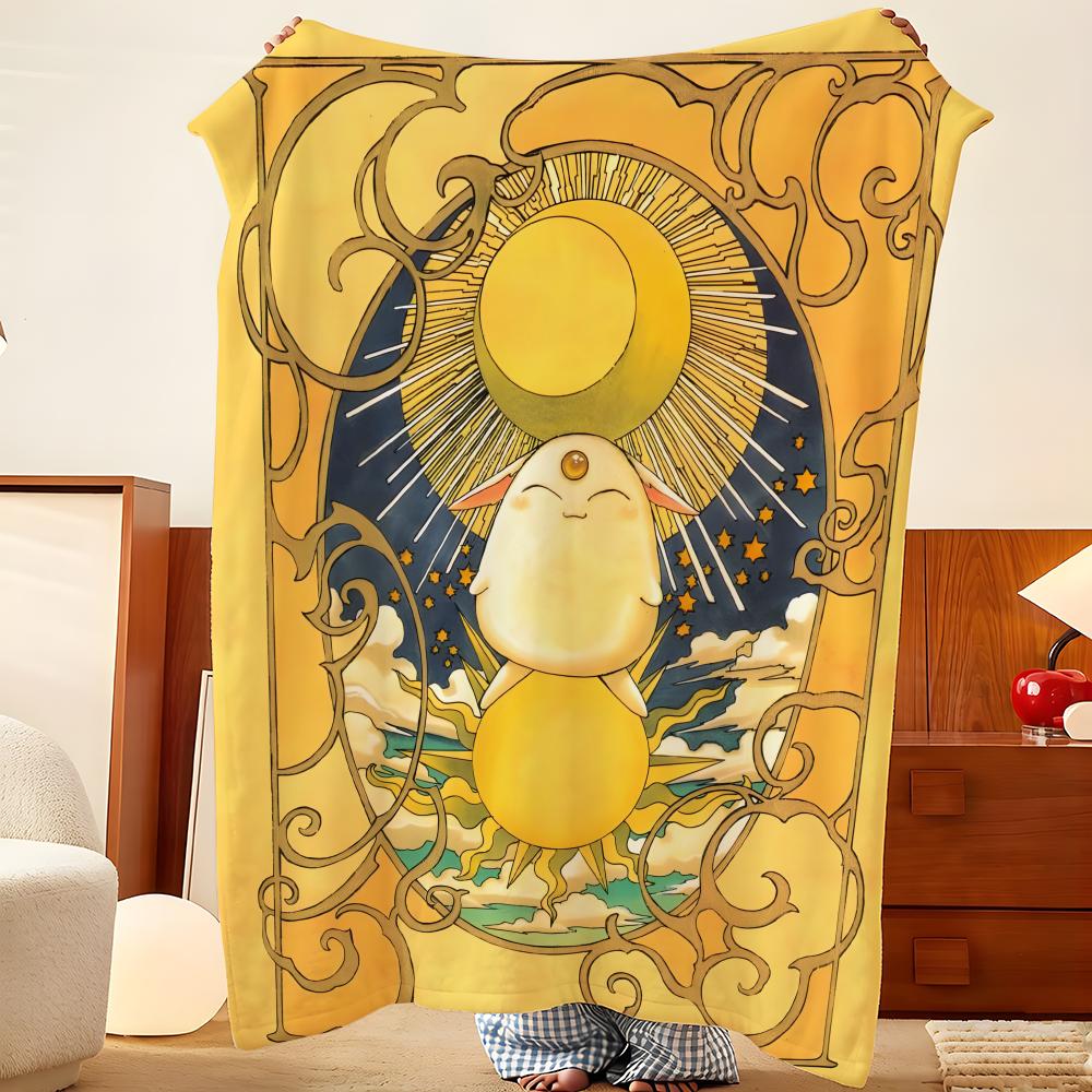 Anime M-Magic K-Knight R-Rayearth Throw Flannel Throw Blanket, Lightweight Cozy, Durable Washable cute Cool