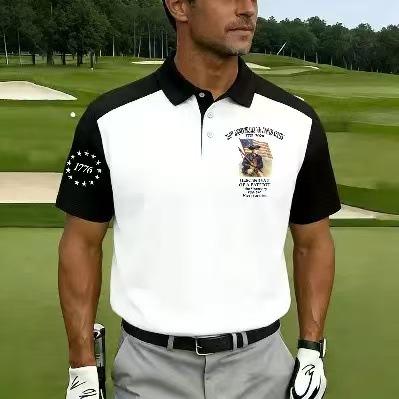 2026 Independent Station Summer Men's Casual Lapel POLO Shirt 3D Digital Printing Men's Outdoor POLO Shirt