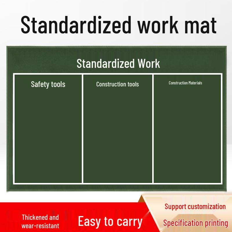 Standardized Green Electric Canvas Mat for Thickened Operation Tools