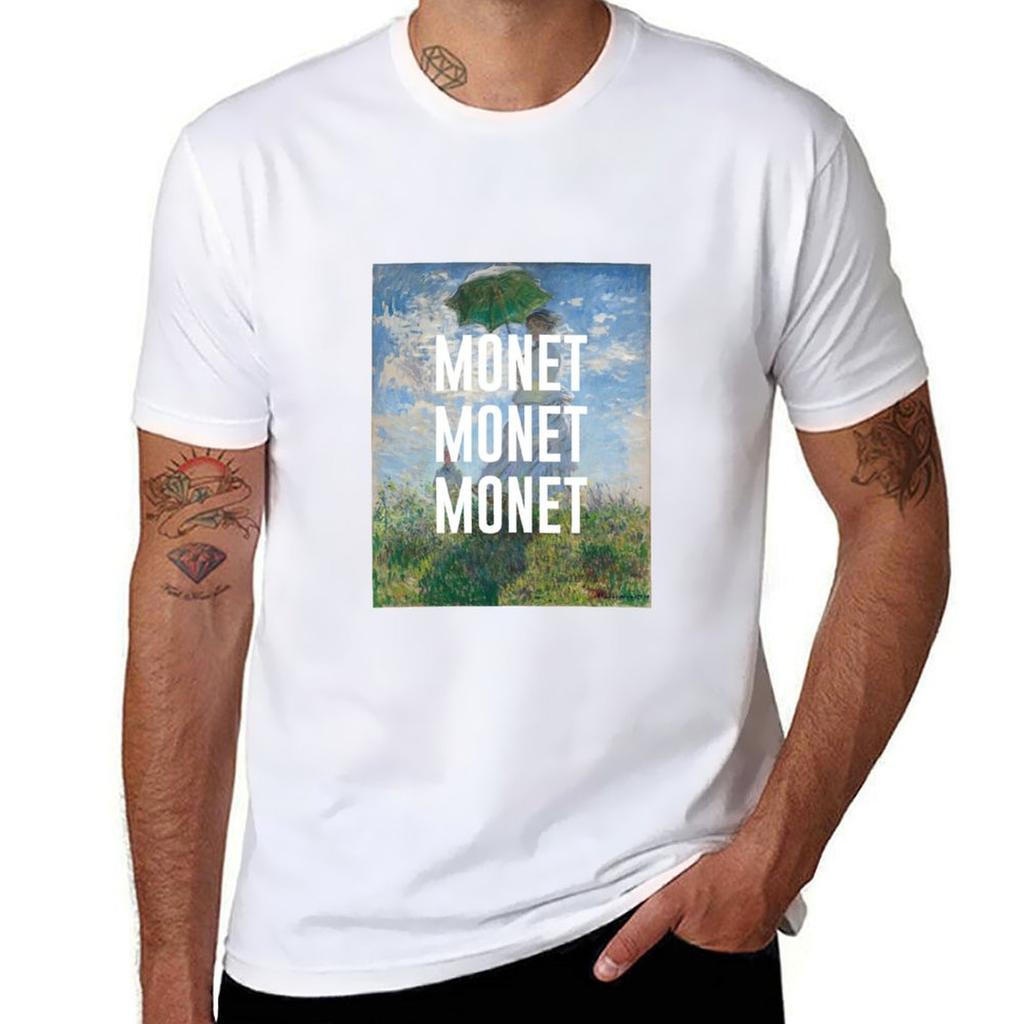 Monet Monet Monet TShirt Graphic Print Short Sleeve TShirt