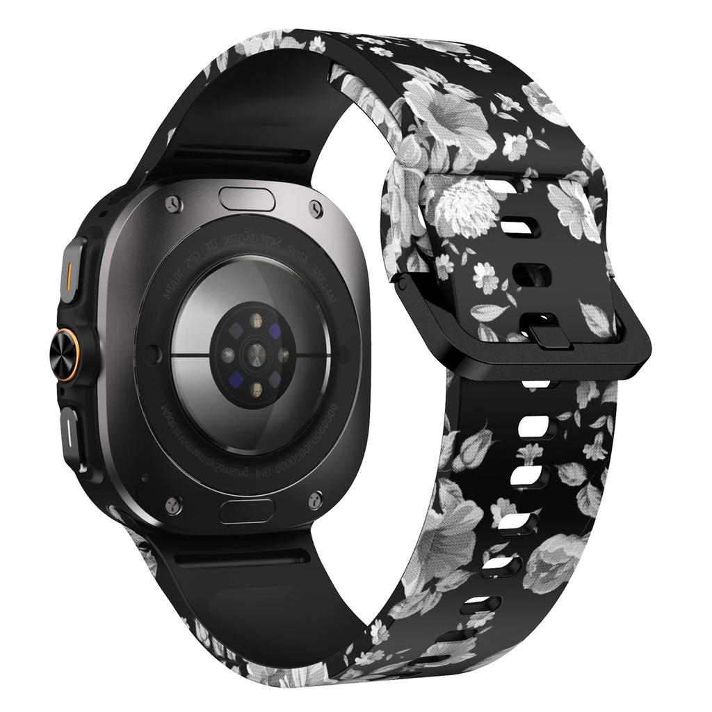 Drukowany silikonowy pasek do Samsung Galaxy Watch Ultra 47mm Pasek do Galaxy Watch Ultra 2 Sportowa bransoletka Paski do zegarka