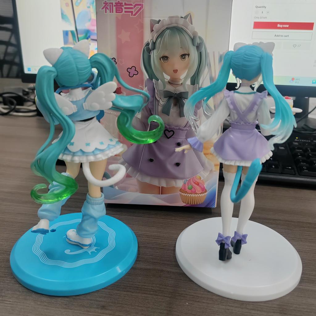 In Stock  Hatsune Miku Gorgeous Fantasy Fashion Figure Fancy ~Cat Eat Ver.~ Pvc 18Cm Anime Action Figures Model Collection Toy
