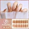 Nail Sticker Waterproof No-bake Gel Nail Polish Film Full Sticker Korean Multi-color Scallion Powder Nail Sticker Nail Sticker