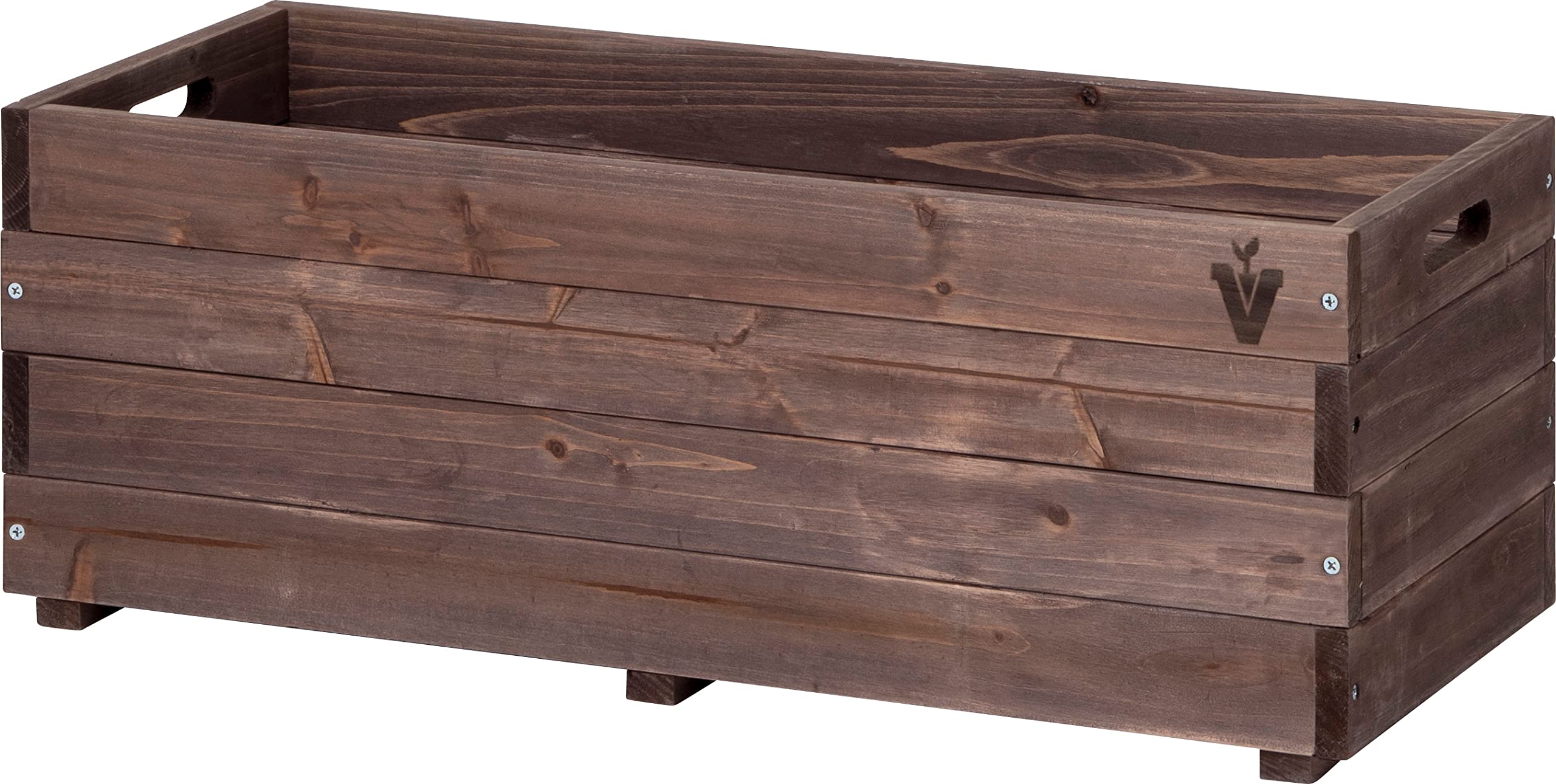 

Takasho Vegetable Terrace Planter, Brown Wood [WSP-05B], Brown Wood Planter, Wooden Planter for Vegetables and Flowers