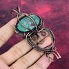 Ruby Fuchsite Pendant Copper Wire Wrapped Jewelry Handmade Real Gemstone Pendant