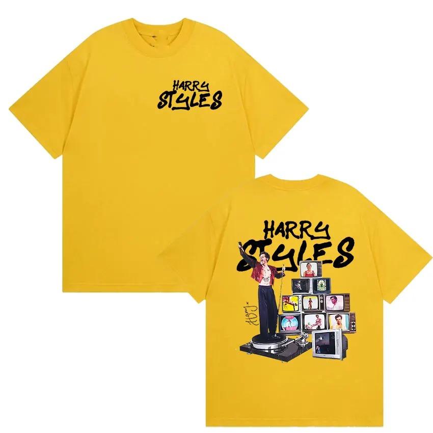 Limited Harry Styles New Album 2026 Graphic T Shirt Unisex Hip Hop Pop Music Short Sleeve Tshirts Cotton Tshirt Streetwear Y2K