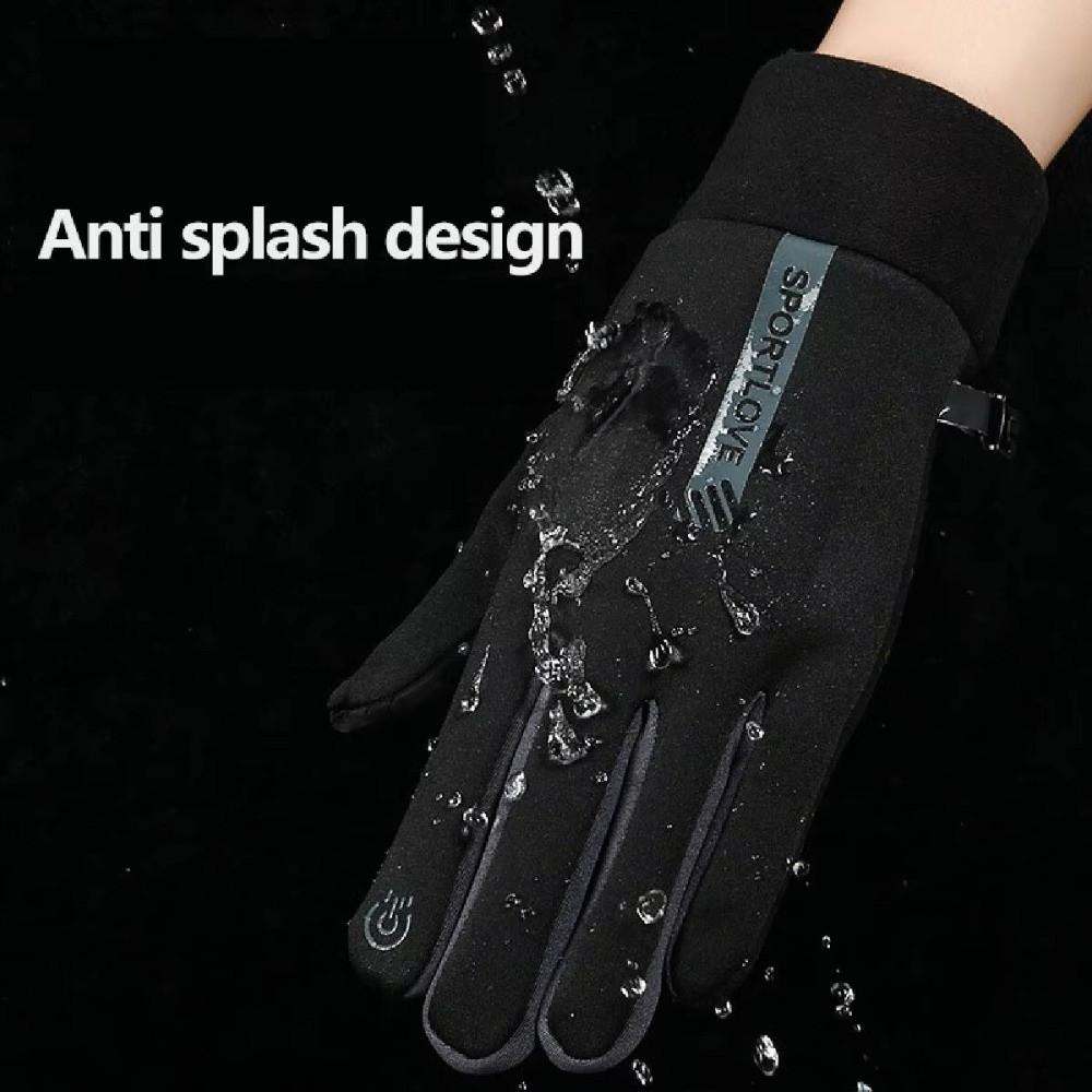 Windproof Winter Warm Gloves Thickened Cycling Mittens Unisex Touch Screen Gloves  Outdoor