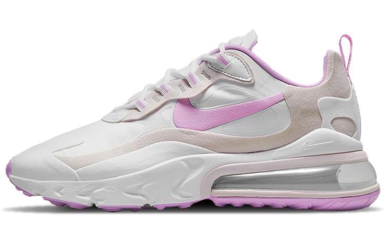 Nike Air Max 270 React  White Fuchsia Glow Platinum Violet  Women s CZ1609-100 36.5