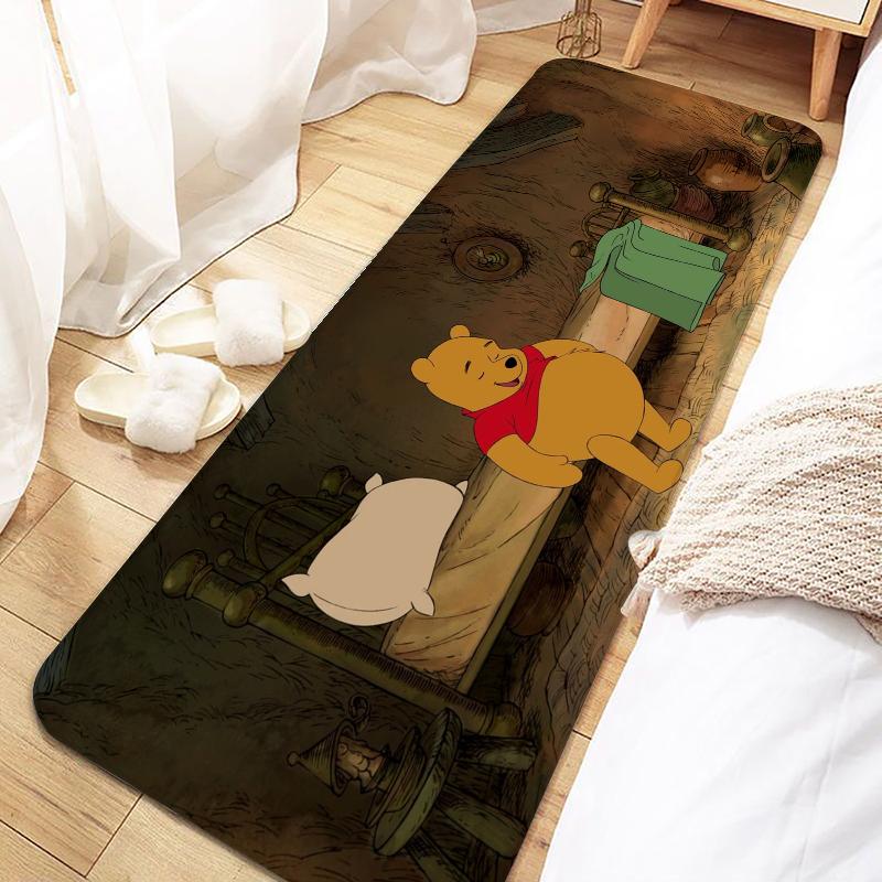 Winnie-the-Pooh Door Mat Entrance Non-slip Doormat Washable Kitchen Carpet Living Room Hallway Rugs Bathroom Bath Door Mats