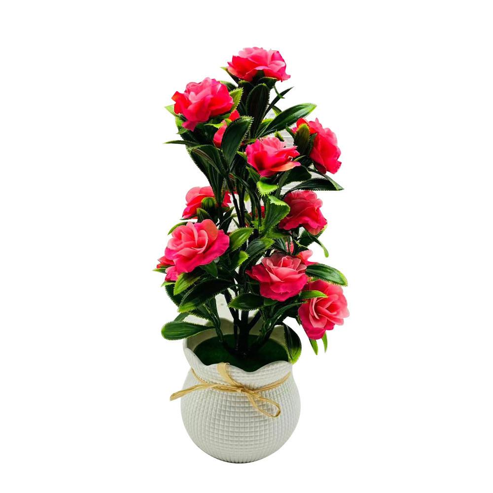 Artificial Plant Container With Colorful Silk Flowers For Indoor Decor And Special Occasions