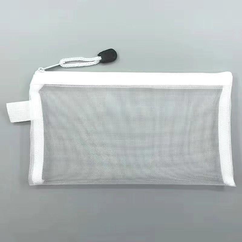 Transparent Mesh Pencil Case for School and Supplies