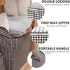 A Set Of 3pcs Extra-Large Thickened Pleated Storage Bags, With A Capacity Of 50.19 Gallons/190 Liters, Foldable And Dustproof, Suitable For Storing