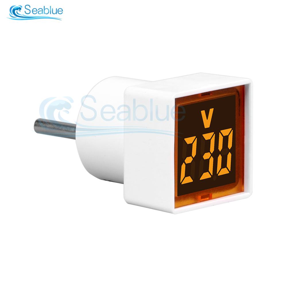 AC LED Digital Voltmeter 50-500V Voltage Meter Volt Instrument Tool Detector 110V 220V DIY Red Green Blue Yellow