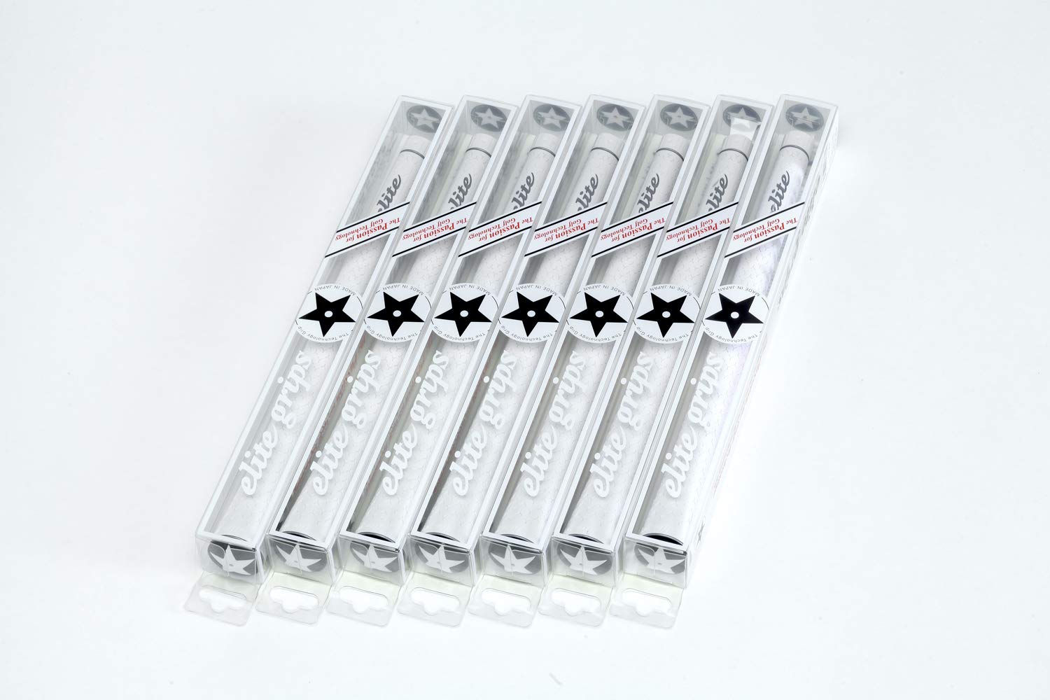 

elitegrips Гольф Грипсы Серебряные Без Линии Захвата Y360°s Набор из 7 штук, Белые,