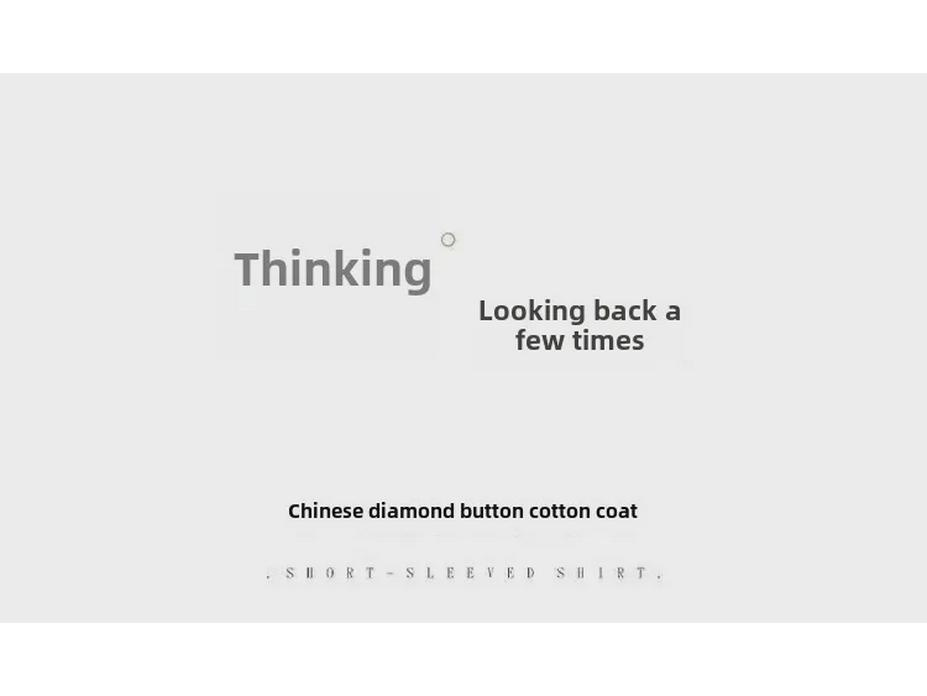 L113 Men's Retro Chinese Stand Collar Casual Cotton Coat