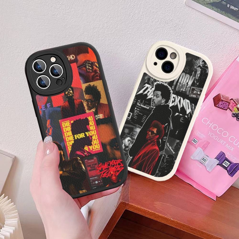 Popular Hip Hop Rapper The Weeknd Phone Cover For IPhone 11 12 13 14 15 16 Pro Max Mini Plus Soft Leather Case