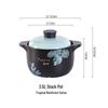 Large Capacity Heat Resistant Ceramic Stew Pot Ming Health Home Gift