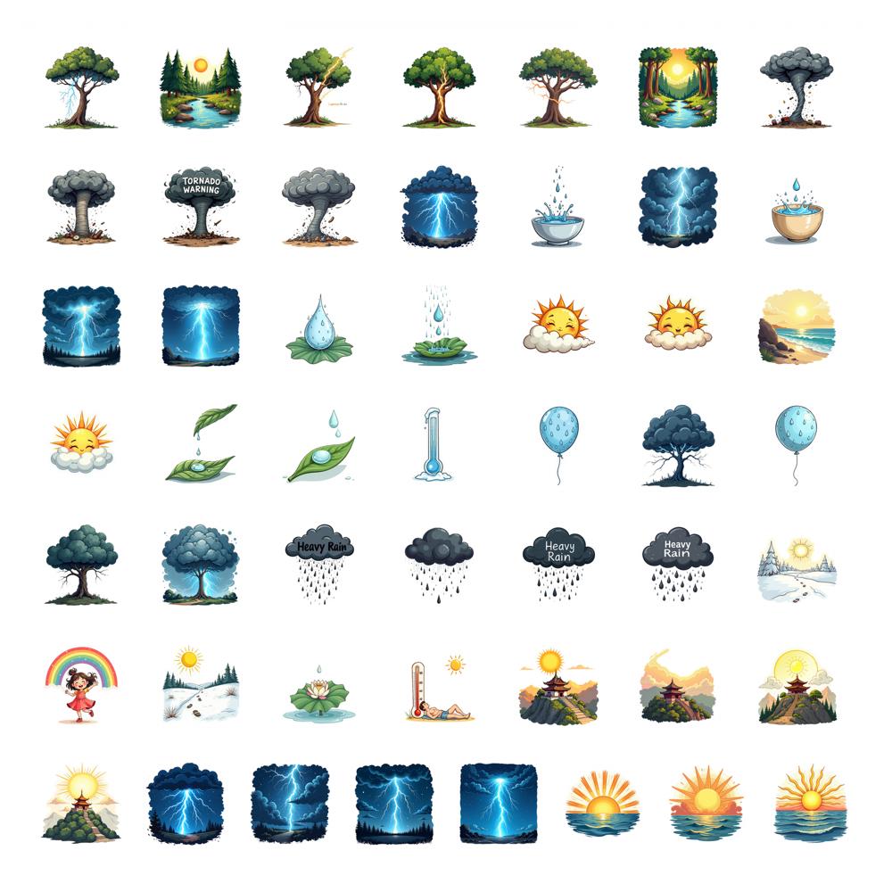 

50pcs Stickers DIY Stickers Teacher Reward Stickers For Notebook Luggage Mobile Phone Cup Guitar Laptop Helmet Skateboard
