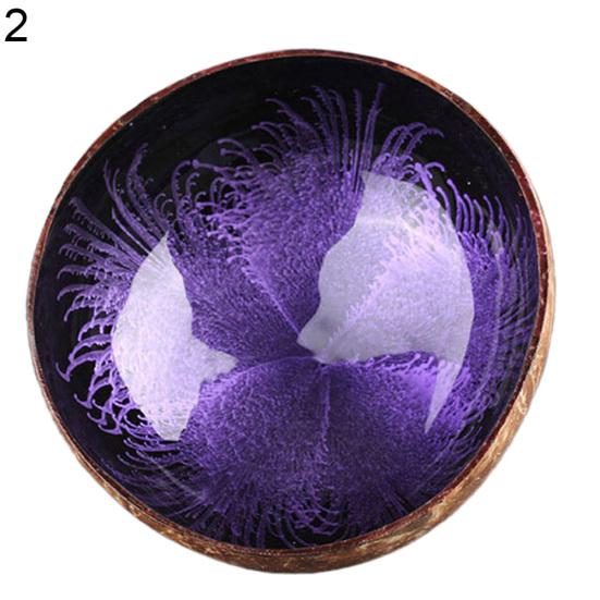 Splash Ink Coconut Shell Candy Storage Bowl Container Desk Ornament Home Decor