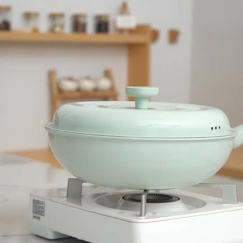 COOKER KING 30cm Non-Stick Flat-Bottom Wok