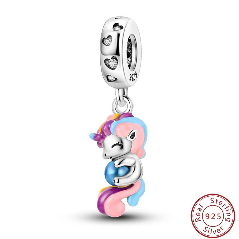 Dreamy Unicorn Series Copper Rainbow Cloud Dreamy Color Charms Beads 3Mm Diy Fine Jewelry Making