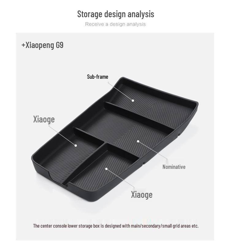 Silicone Storage Box for 2022-2025 XPeng G9 Center Console