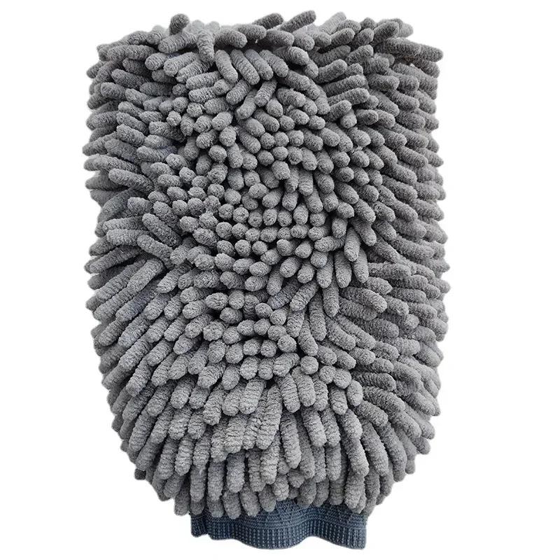 

Перчатки для ухода за домашними животными Быстросохнущие полотенца для лап собак Синель из микрофибры Двусторонние перчатки для ухода за собаками для больших средних маленьких собак 7XL