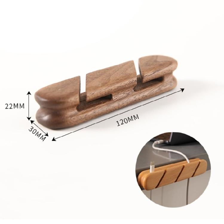 Wood Cable Management Clips Adhesive MultiSlot Organizers for Desk Home Office Auto Slimly Cable Organizers Wire Holders