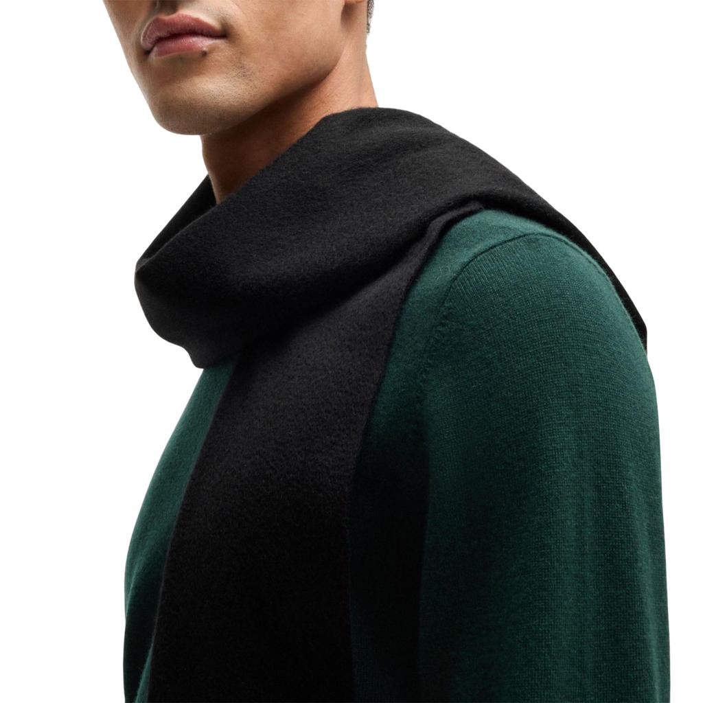 Boss Mens Embroidered Logo Scarf
