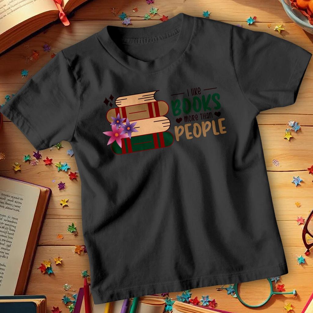 Girl I Like Books More World Book Day T shirt Tee Costume Outfit Apparel #WBD