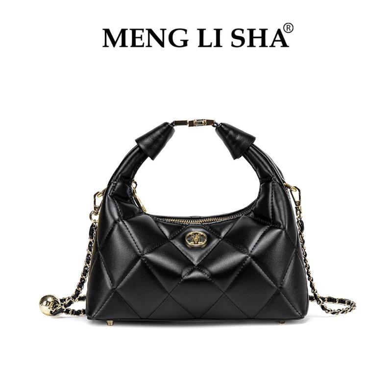 Spring and summer new rhombus chain shoulder messenger bag commuter portable dumpling bag чёрный