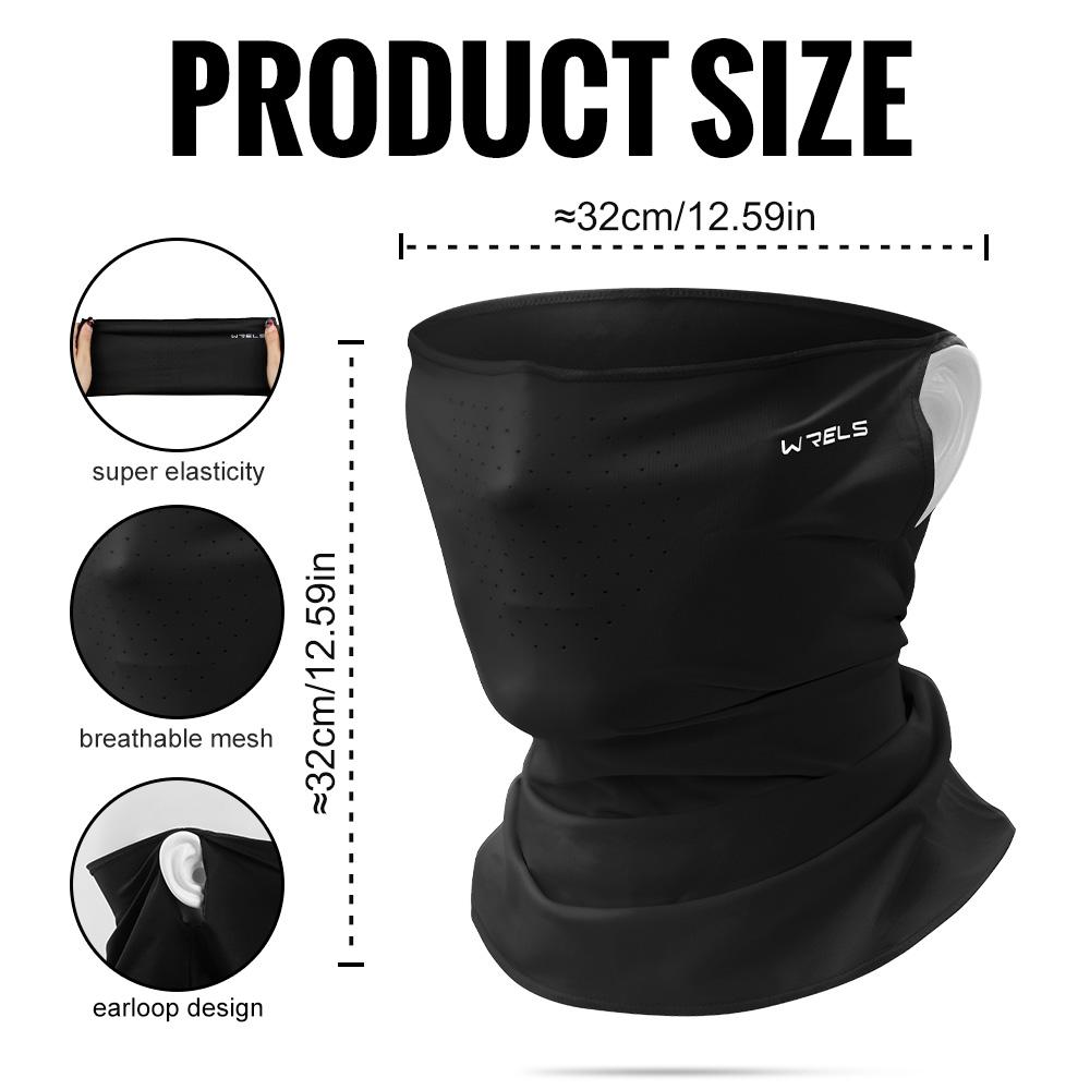WRELS Men Women Cycling Face Mask Outdoor Sports Breathable Quickdry Dustproof HeadScarf Sun Protection Silk Bicycle Bandana
