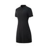 Li Ning Solid Color Versatile Simple Soft Short Sleeve Dress Women dresses APLV250-1