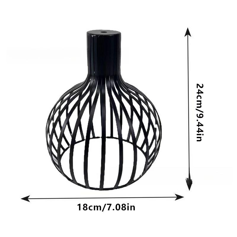 Retro DIY Iron Lampshade Light Guard Iron Bell E27 Bulb Proetctor Ceiling Hanging Lamp Cover Metal Wire Cage Industrial Style