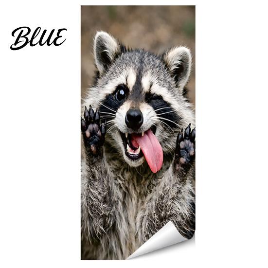 Outdoor Garbage Bin Stickers Fun Animal Trash Can Stickers, Self‑Adhesive Decals for Waterproof Adhesive Labels Can, Mailbox Storage Box Yard