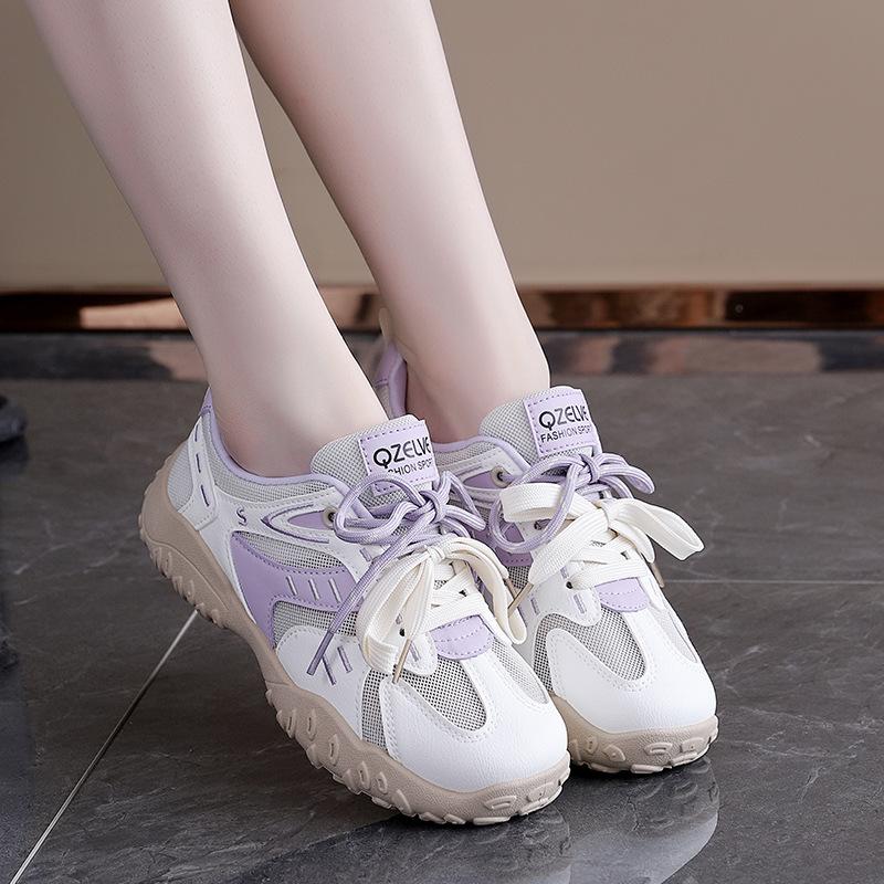 Retro platform German training shoes women's 2025 new summer mesh breathable versatile casual Forrest Gump sports shoes K06