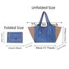 Large Capacity Foldable Shopping Pouch Portable Contrast Color Shoulder Bag  Travel
