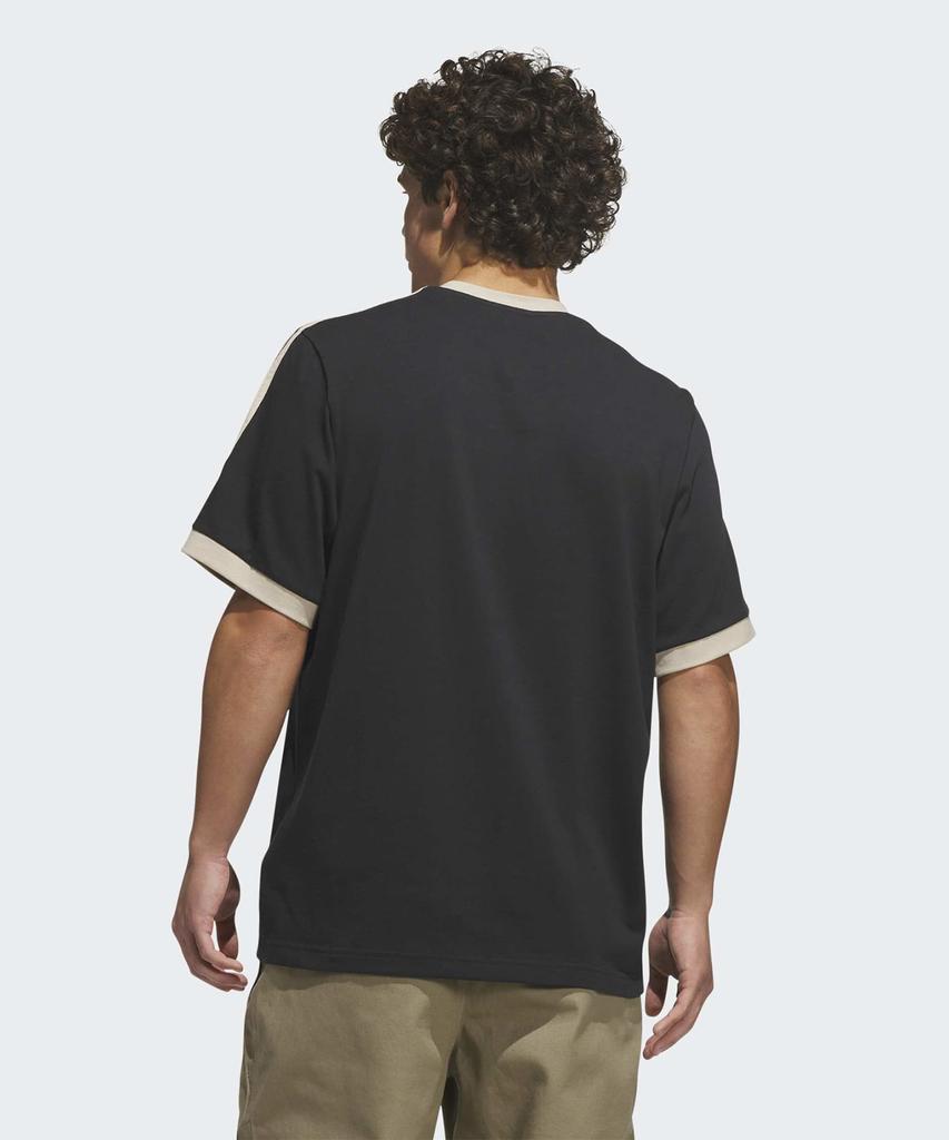 ADIDAS Skateboarding Ringer T-Shirt - Black:Khaki / Ks4343