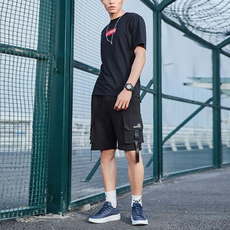 Li Ning Sports Fashion Collection T Shirt Unisex Standard Black AHSQ326-2