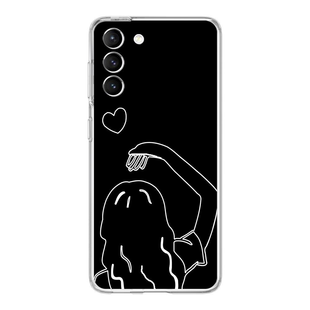 

Прозрачный чехол для телефона Samsung Galaxy S24 Plus S23 FE S22 S21 S20 Ultra 5G S10 S10E S9 S8 Мягкий чехол Мультяшный для пары Эстетичный солнце луна Samsung S22 5G