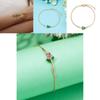 Elegant Tulip Flower Bracelet For Women With Copper Chain And Sparkling Stones