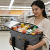 Large Capacity Insulated Grocery Picnic Cooler Bags Reusable Folding Fresh-Keeping Bag For Travel, Lunch, Camping, Food