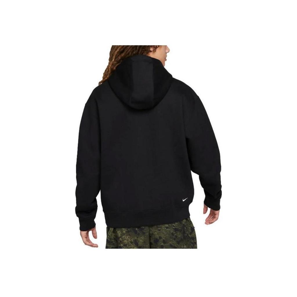 Nike Solid Color Logo Pocket Pullover Hoodie Men Hoodies Black DZ3392-010