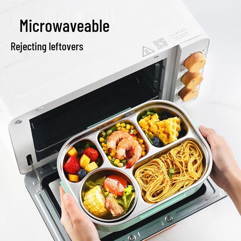 MAXCOOK 316 Stainless Steel Multi-Compartment Lunch Box