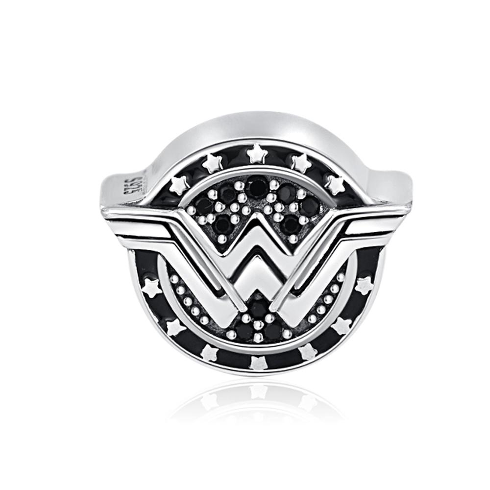 

925 Silver Diy Bead Charm Fit Pendant Hero Man Bracelet Movie Anime Character Spider Trinkets
